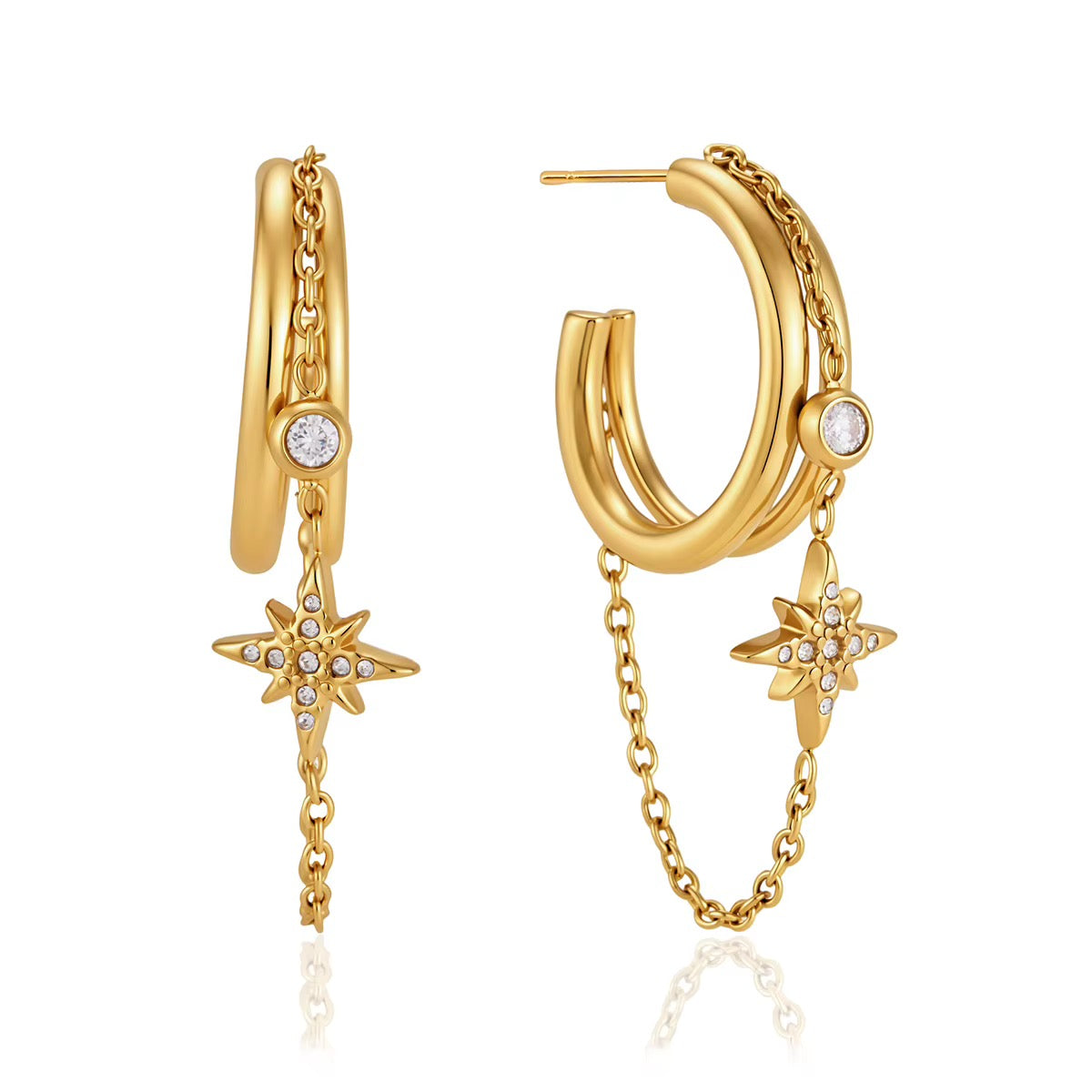 Asteria Hoop Earrings