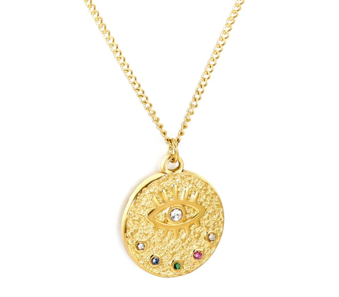 Prism Evil Eye Necklace